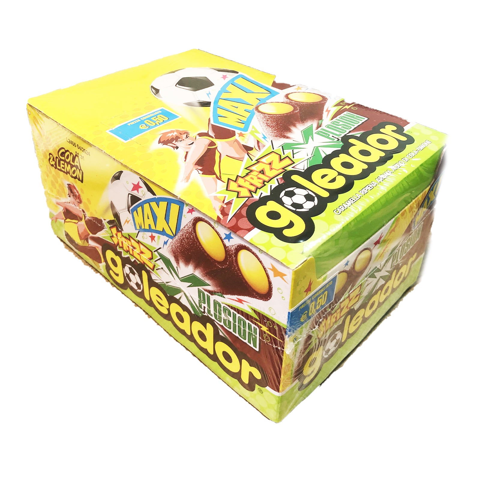 Goleador Maxi Sfrizz Xplosion Caramelle Ripiene Gusto Cola & Lemon Box –  CoCoCIOK